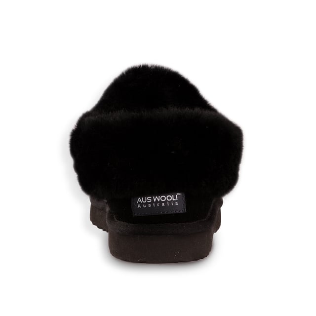 DETAILS    This traditional Ankle slipper for built comfort and support. The added sheepskin collar allows for that extra warmth, still providing a stylish look.  Traditional slipper you will wear all year round Plush premium Australian sheepskin lining Water resisBLACKt Leather Upper  Full Australian sheepskin insole Stylish looking sheepskin collar Light weight EVA, rubber blend outsole - soft and extra cushioning  Sheepskin breathes allowing feet to stay warm in winter and cool in summer 100% brand new and high quality, comes in a branded box, suitable for gift
