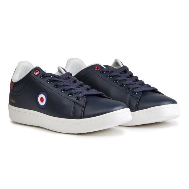 The Pinball Court Trainers From Lambretta Have A Classic Design With Both Style And Comfort In Mind. Featuring A Soft, Blue Upper, The Legendary Lambretta Target Logo, Padded Ankle Collar And Comfort Insole, These Shoes Are Ideal For Everyday Wear. Perfect For Hitting The Town Or Relaxing With Friends, They're A Must-have Addition To Any Man's Wardrobe.