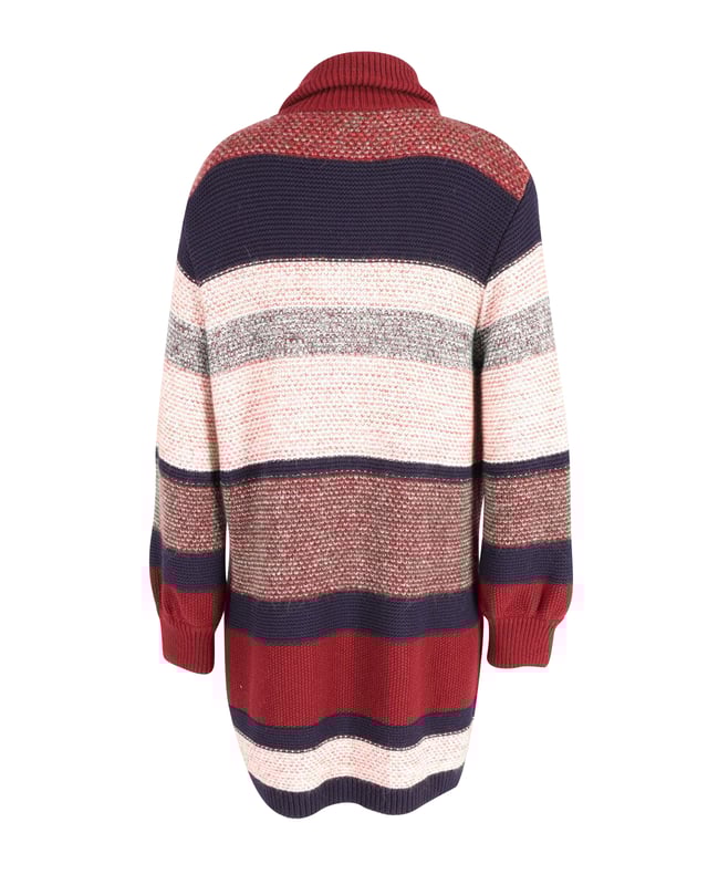 Chloe Striped Cardigan in Multicolor Mohair VINTAGE, RRP AS NEW
This stylish apparel is bound to be your favorite companion as you move out to face the chilly air during winters. This round-necked, tie-front cardigan in striped knitted fabric is highlighted with huge front pockets. Layer over your casual ensembles for a warm and stylish winter outfit.
Chloe Striped Cardigan in Multicolor Mohair
Sign of wear: No
Condition: excellent
Color: Multicolor print
Material: Mohair
Size: S/FR36/US4/IT40
SKU: 161115