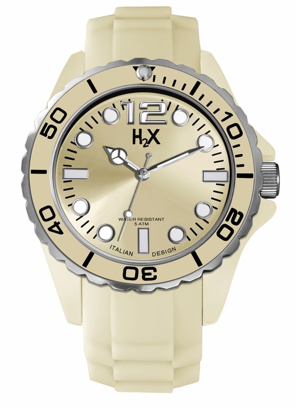 H2X: Mens Reef Gold Watch