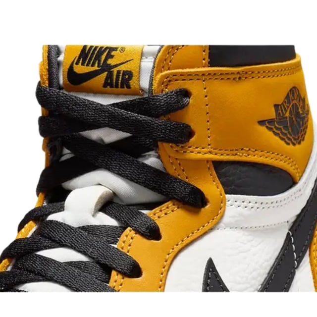 Nike high tops yellow and black store