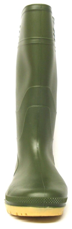 New Mens Gents Green Full Length Rubber Waterproof Wellington Boots