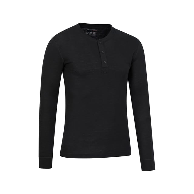70% Merinoswol, 30% Polyester. Ontwerp: Eenvoudig. Hals: Henley. Mouwtype: Met lange mouwen. Stoftechnologie: Antibacterieel, Warmtebehoud, Isotherm. 3 knopenlijst.