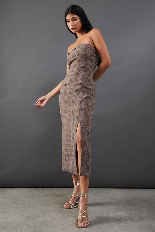 Double breasted midi dress 2025