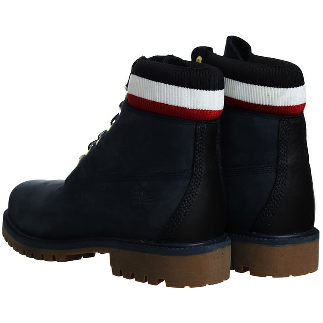 The Timberland 6-Inch Heritage Cupsole Men's Blue Boots are a stylish and rugged choice for men who want both fashion and durability in their footwear. Here are the key features of these boots:

 Blue Nubuck Leather:  These boots are typically constructed with premium blue nubuck leather, known for its durability and distinctive appearance. Nubuck leather offers a soft and textured surface.

 Classic 6-Inch Height:  These boots feature the iconic 6-inch height, providing ankle support and protection, making them suitable for various outdoor activities and urban adventures.

 Padded Collar and Tongue: The boots come with a padded collar and tongue for added comfort, reducing the risk of chafing or discomfort during extended wear.

 Lace-Up Closure:  Typically, these boots feature a lace-up closure system with rustproof hardware, allowing you to achieve a secure and customized fit while ensuring long-lasting durability.

 Cupsole Construction:  The cupsole construction provides reliable support and stability while maintaining a sleek and stylish profile.

 Cushioned Footbed:  Some Timberland boots, including the Heritage Cupsole line, come with a cushioned footbed for enhanced comfort during all-day wear.

 Versatile Style:  These boots are designed to be versatile, suitable for a range of outfits and occasions, from casual outings to outdoor adventures.

 Timberland Branding:  These boots often feature Timberland branding details, such as the iconic Timberland tree logo on the side, tongue, or heel, representing the brand's commitment to quality and style.

 Durable Rubber Outsole:  The rubber outsole offers traction and grip on various surfaces, making these boots practical for urban and outdoor use.

In summary, the Timberland 6-Inch Heritage Cupsole Men's Blue Boots are a blend of style and durability. With their premium nubuck leather, classic design, and comfortable features, they are a versatile addition to your wardrobe, suitable for both everyday wear and outdoor activities. These boots represent Timberland's tradition of quality and timeless style for men who appreciate both fashion and function in their footwear.