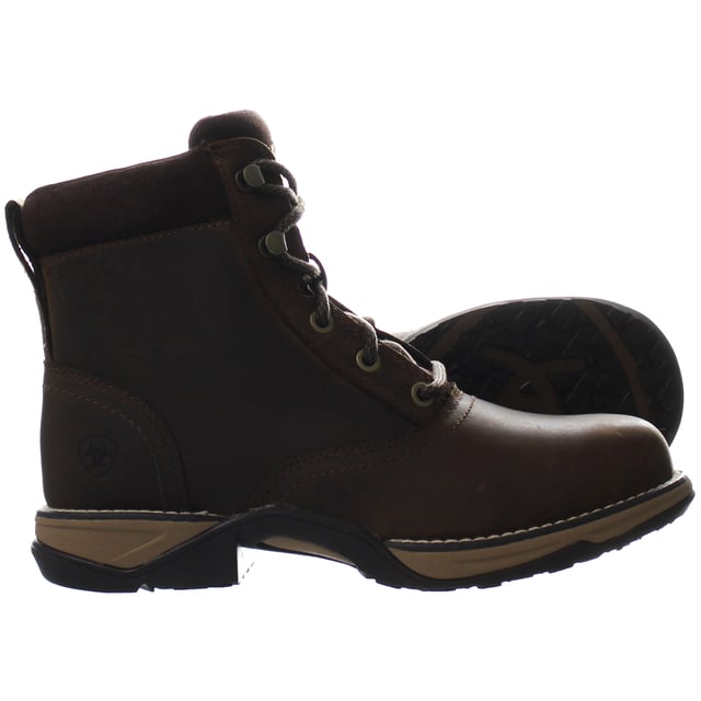 Ariat Anthem Round Toe Lacer Lace-Up Brown  Leather Womens Boots 10035821_B