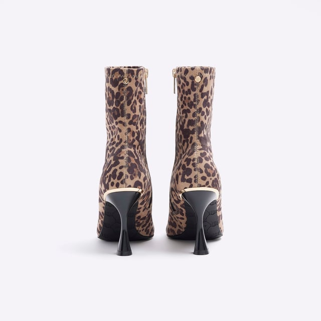 River island animal print boots top