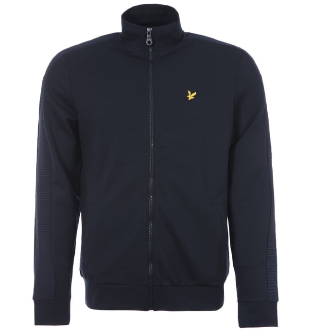 Lyle Scott Ottoman Tracksuit Top in Navy