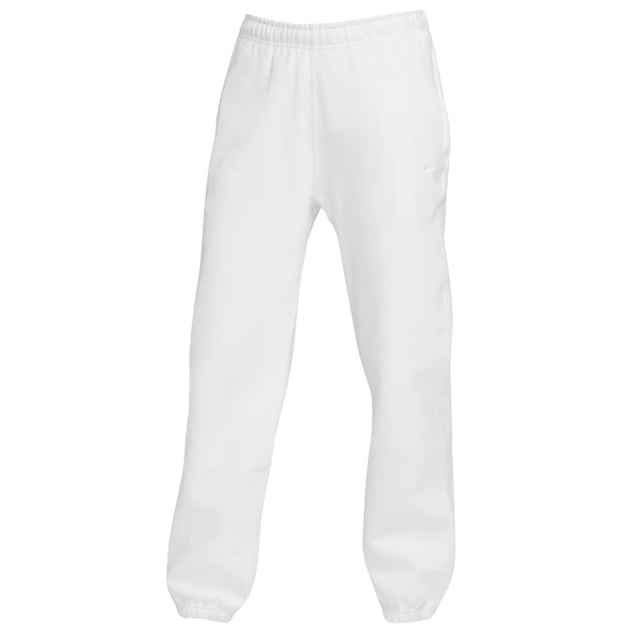 Veredeln Sie Ihren Stil mit der wei�en Jogg-Hose. Diese bequemen wei�en Nike-Hosen bieten einen eleganten und vielseitigen Look, perfekt f�r jeden Anlass. Egal, ob Sie ins Fitnessstudio gehen oder Besorgungen machen, diese Shorts bieten sowohl Stil als auch Funktionalit�t. Werten Sie Ihre Garderobe noch heute auf!, Elastischer Bund und Beinabschl�sse, Markenlogo auf der linken Tasche, Streetwear, schlichte wei�e Jogginghose,