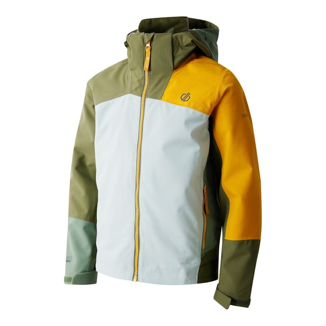 Material: Recycled Polyester. Lining: Mesh, Taffeta. Design: Contrast, Logo, Reflective Detail. Fabric Technology: ARED 30/30, Breathable, PFC Free, PFOA Free, PFOS Free, Taped Seam, Water Repellent. Cuff: Adjustable, Touch Fastening Tab. Neckline: High Collar, Hooded. Sleeve-Type: Long-Sleeved. Hood Features: Elasticated. Pockets: 2 Lower Pockets, Zip, 1 Security Pocket, Inner. Fastening: Contrast Zip, Full Zip. 30000g/m²/24hrs. 3-4 Years: 22.5 in. 5-6 Years: 24 in. 15-16 Years: 36 in. 9-10 Years: 28.5 in. 7-8 Years: 26 in. 14 Years: 33 in. 13 Years: 32 in.