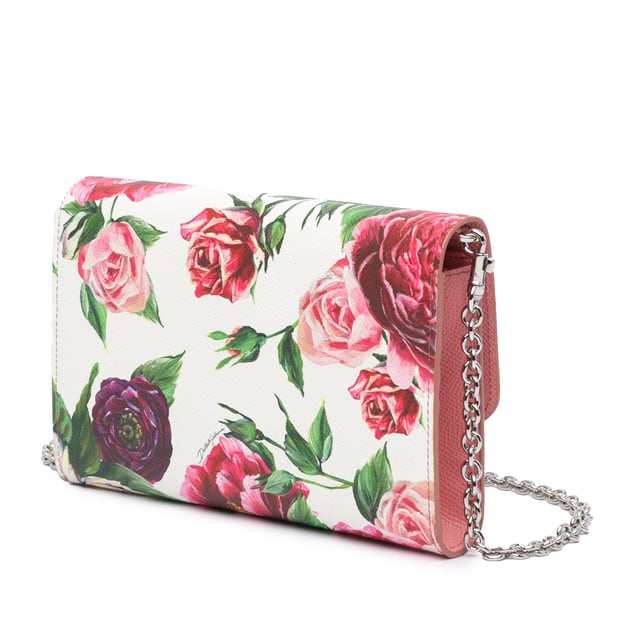 Vintage Dolce & Gabbana Leather Floral Print Dauphine Wallet On