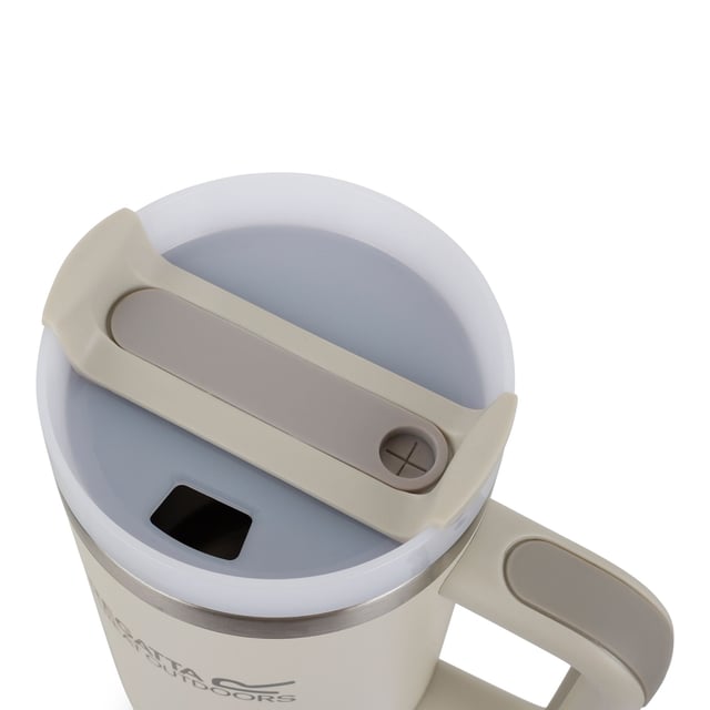 Material: Stainless Steel. Durable. Carry Handle, Double-Walled, Flip Up Straw, Hot Up To 6 Hours, Insulated, Keeps Drinks Cold For 12 Hours, Non-Slip Base, Rubber Base, Screw Top Lid, Spill-Proof Lid. Design: Logo. Capacity: 1.2L.
