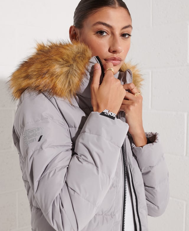 Superdry sport arctic top long puffer coat