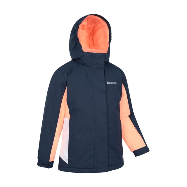 Lining: Fleece. Design: Contrast, Logo. Fabric Technology: Durable, DWR Finish, Snowproof, Water Resistant. Cuff: Elasticated, Touch Fastening Tab. Neckline: Hooded. Insulated, Snowskirt. Sleeve-Type: Long-Sleeved. Hood Features: Adjustable, Grown On Hood. Pockets: 2 Side Pockets, Zip, 1 Internal Pocket. Fastening: Full Zip, Stud, Touch Fastening. 2-3 Years: 22 in. 3-4 Years: 22.5 in. 5-6 Years: 24 in. 9-10 Years: 28.5 in. 13 Years: 33 in. 7-8 Years: 26 in. 11-12 Years: 31 in.