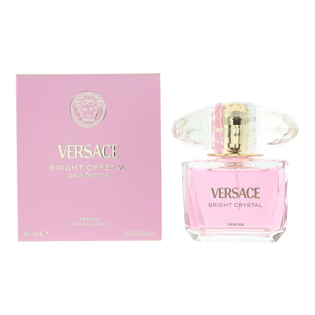 Bright Crystal Parfum is a synthetic floral fragrance for women by Versace. Perfect for Spring, Summer and fall this fragrance is mostly worn during the day. Created by Alberto Morillas, this fragrance contains top notes of Caramel, Pomegranate, Red Fruits and Yuzu. In the heart of the fragrance lies Helvetolide, Lotus, magnolia and Peony with base notes of Ambrox Super, Musk, Norlimbanol.