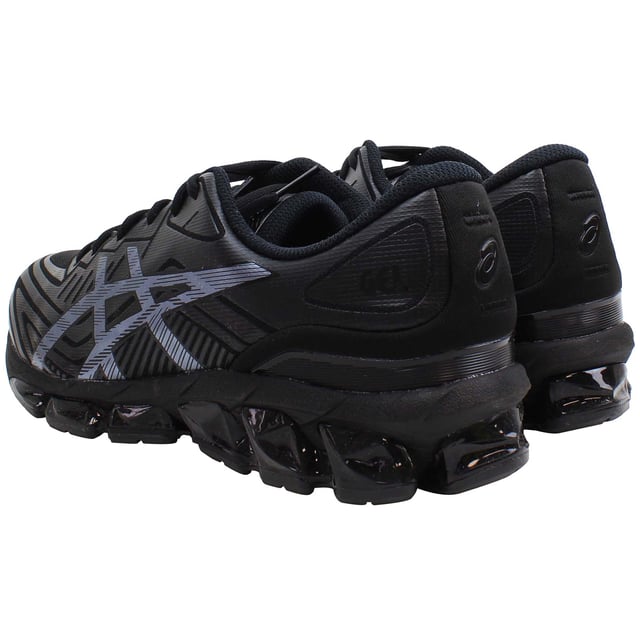 The Asics Gel-Quantum 360 VII Men's Black Trainers are engineered for those who demand the highest level of comfort, style, and performance in their footwear. These trainers are designed to offer a full 360 degrees of GEL™ technology cushioning, ensuring unparalleled shock absorption and comfort for a variety of activities, from running to daily wear. The sleek black design adds a sophisticated touch, making these trainers a versatile option that easily transitions from athletic wear to casual outings. Built with advanced materials and technology, the Gel-Quantum 360 VII provides a blend of innovation and style that stands out in any setting.
 
Key Features:
360 Degrees of GEL™ Technology Cushioning:

The full-length GEL™ cushioning provides exceptional shock absorption across the entire foot, ensuring a smooth and comfortable experience with every step.


FF BLAST™ Midsole:

This lightweight foam midsole delivers responsive cushioning and energy return, enhancing the overall comfort and performance of the shoe.


Adaptive Fit Upper:

The upper is constructed with an adaptive material that adjusts to the shape of your foot, providing a personalized fit that offers both support and flexibility.


3D Space Construction™:

Tailored for the male foot, this design feature improves compression and enhances the overall comfort and stability during movement.


TRUSSTIC™ System Technology:

Provides lightweight support and stability, preventing the shoe from twisting during movement, which is especially beneficial during dynamic activities.


Ortholite™ X-55 Sockliner:

This advanced sockliner adds an extra layer of cushioning and moisture management, keeping your feet dry and comfortable throughout the day.


Asymmetrical Lacing System:

Designed to reduce irritation and provide a more comfortable fit, the asymmetrical lacing system ensures the shoe adapts better to the natural shape of your foot.


High Abrasion Rubber (AHAR™) Outsole:

Durable and resilient, the AHAR™ outsole offers superior grip and extends the life of the shoe, making it ideal for various surfaces and activities.


Seamless Construction:

Minimizes potential for irritation and chafing, ensuring that the shoes are comfortable even during extended wear.


Sleek Black Design:

The all-black colorway gives these trainers a stylish, modern look that is perfect for both athletic and casual wear, making them a versatile addition to your wardrobe.


 
The Asics Gel-Quantum 360 VII Men's Black Trainers are designed for those who value maximum cushioning and a sleek aesthetic. With advanced technologies like the full-length GEL™ cushioning and FF BLAST™ midsole, these trainers provide superior comfort and support, whether you're on a run, in the gym, or out for the day.