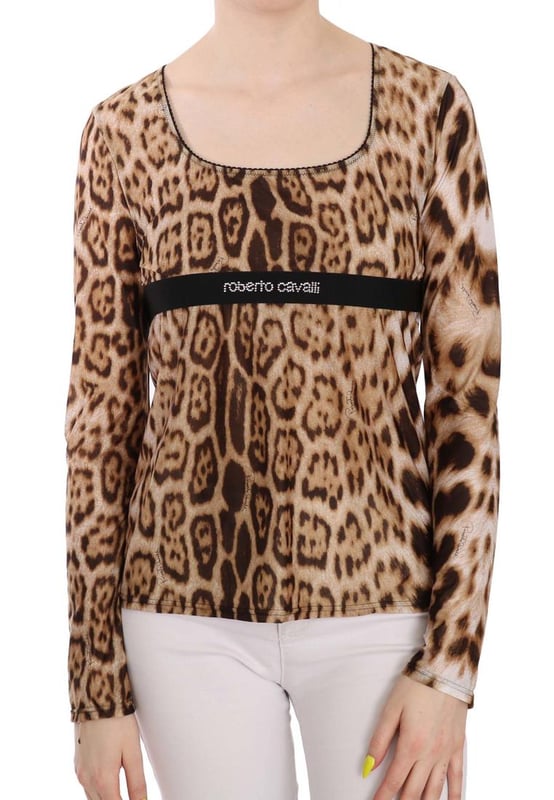 Blusa de cuello redondo de leopardo marrón para mujer de Roberto Cavalli Marca: Roberto Cavalli
Condición: Nuevo con etiquetas
Color: Marrón
Estilo: Top de leopardo de cuello redondo y manga larga
Material: 75% Poliamida 25% Elastano
Detalles del logo
Género: Mujeres