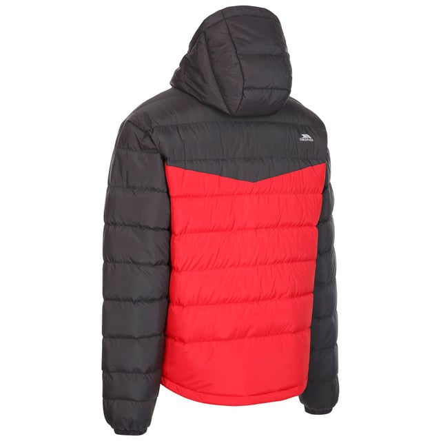 Trespass Herren Oskar Jacke – Gepolsterte Winterjacke Mit Kapuze, Wind- & Wasserabweisend