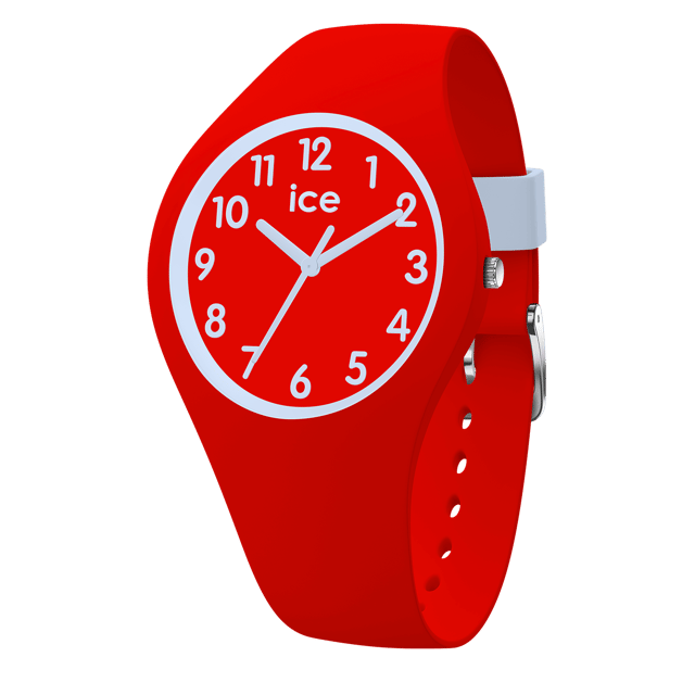 This Ice Watch Ice Ola Kids - Adventure Analogue Watch for Child is the perfect timepiece to wear or to gift. It's Red 30 mm Round case combined with the comfortable Red Silicone watch band will ensure you enjoy this stunning timepiece without any compromise. Operated by a high quality Quartz movement and water resistant to 10 bars, your watch will keep ticking. Discover the ICE ola kids! The trendy, colorful watch that will make your child the most stylish kid on the playground. High quality 19 cm length and 14 mm width Red Silicone strap with a Buckle Case diameter: 30 mm,case thickness: 8 mm, case colour: Red and dial colour: Red