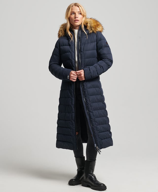Superdry cheap long coat