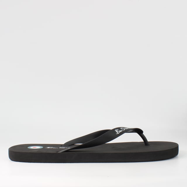 Ben Sherman Mens Black Flip-Flops