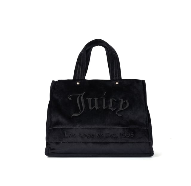 Bolso mediano Iris Negro/Beige Déjate llevar por la comodidad y la elegancia de este bolso tote Juicy Couture de terciopelo negro. Perfecto para un look casual-chic, es un accesorio versátil que añade un toque de sofisticación a cualquier conjunto. El logotipo bordado tono sobre tono y las asas de tela lo convierten en un accesorio imprescindible para las amantes del estilo clásico con un toque moderno.
Dimensiones: An. 32 x Al. 16 x Pr. 24 cm