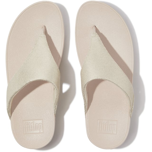 Classic Lulu Toe Post in coated canvasOn ultra-cushioned  pressure-diffusing FitFlop Microwobbleboard midsoles for unbeatable all-day comfort.Rubber sole.