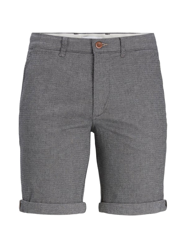 Klassieke chino shorts met riemlussen, paspelzakken op de achterkant en steekzakken in een tijdloze look.