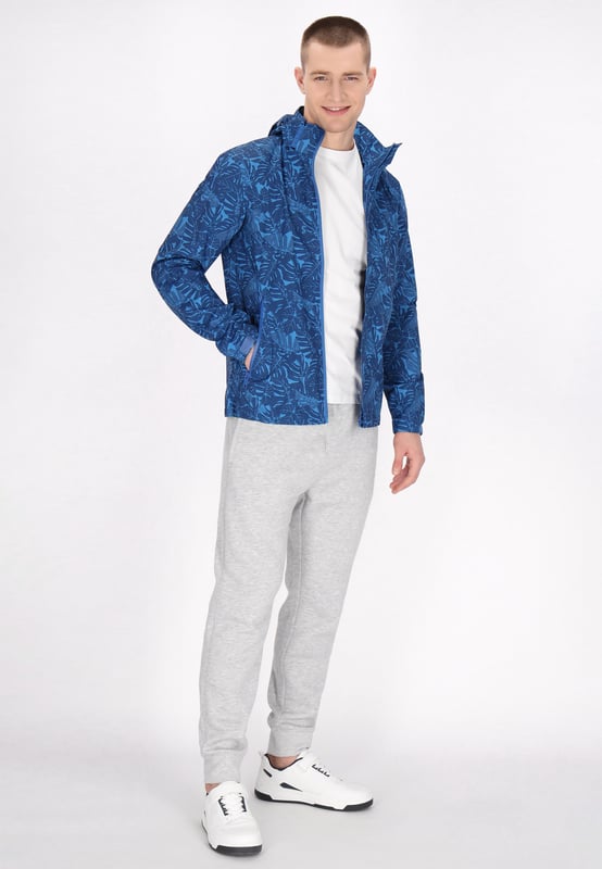 Ontdek een stijlvol jasje met een fascinerend patroon geïnspireerd op botanische en dierlijke motieven. Dit kledingstuk heeft een ritssluiting over de volledige lengte, een beschermende kraag en een praktische capuchon. Het jack is perfect voor vrije tijd en heeft lange mouwen en een zoom tot aan de taille, ideaal voor mild tot koel weer. Dit kledingstuk is licht tot middelzwaar en ideaal voor buitenactiviteiten en combineert mode met functionaliteit.  Jas