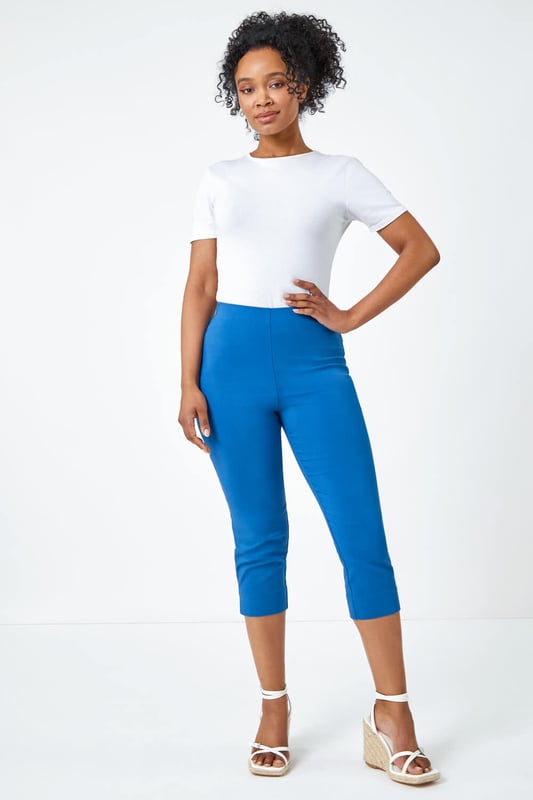 Petite Cropped Stretch Trouser