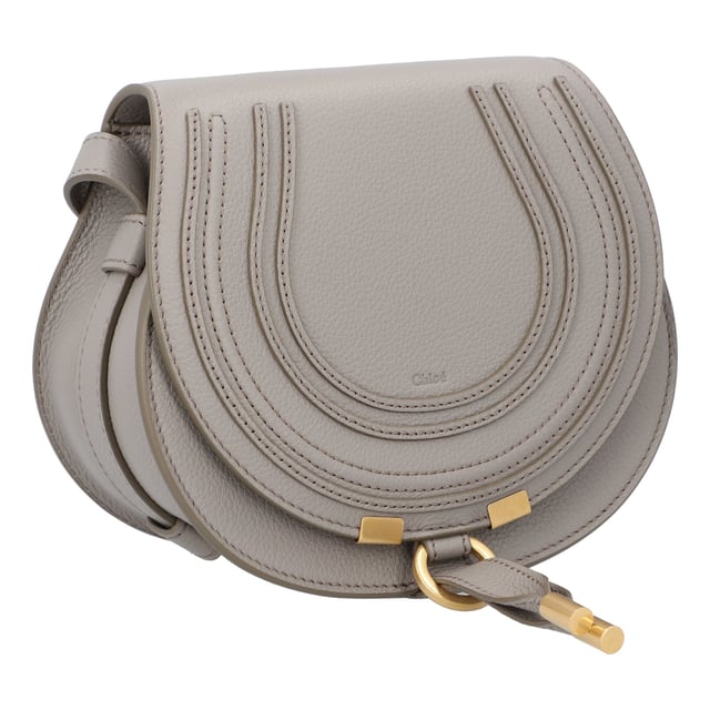 Small saddle bag in grained calfskin
 Main material: Calfskin
 Main lining: Linen
 Flap lining: Calfskin
 Carry: long shoulder or cross-body
 

 - 1 roomy compartment
 - 1 front slip pocket
 - Internal flat card pocket
 - Adjustable leather strap thanks to square buckle
 - Antique gold finishing
 Comes with a dust bag
 

 - Width: 7.1" (18 cm)
 - Height: 6.7" (17 cm)
 - Depth: 3.9" (10 cm)
 - Min. strap drop: 19.7" (50 cm)
 - Max. strap drop: 23.6" (60 cm)