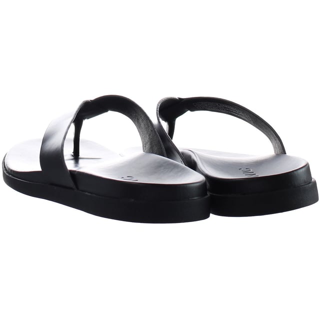 Vionic Elijah Black Mens Flip Flops