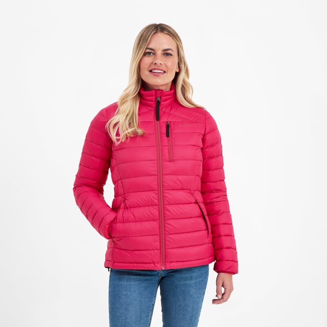 Drax Womens Funnel Down Jacket Cerise