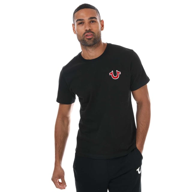 Men s True Religion Buddha T Shirt in Black