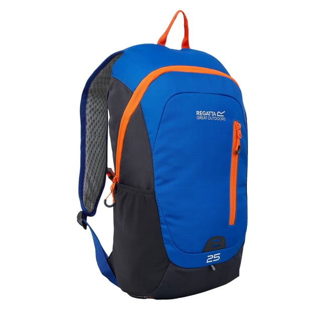 Material: Polyester. Denier: 600D. Capacity: 25L. Pockets: Bottle, 1 Front Pocket. Compartments: 1 Main Compartment. Suitable for: 16in Laptop. Adjustable Sternum Strap, Air Mesh Back, Grab Handle, Padded, Padded Adjustable Shoulder Straps, Zip Pullers. Fabric Technology: Durable, Water Repellent. Design: Logo, Reflective Detail. Fastening: Zip.
