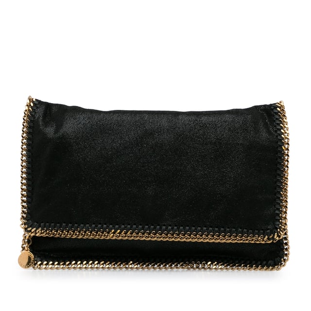 Vintage Stella McCartney Falabella Shaggy Deer Clutch Bag Black