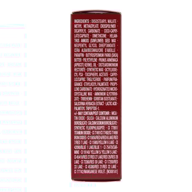 Clarins Joli Rouge Velvet Long- Wearing Lipstick, enriched with organic Salicornia extract and mango oil, moisturises and nourishes the lips. The long-wearing, satin finish colour stays on for 6 hours.