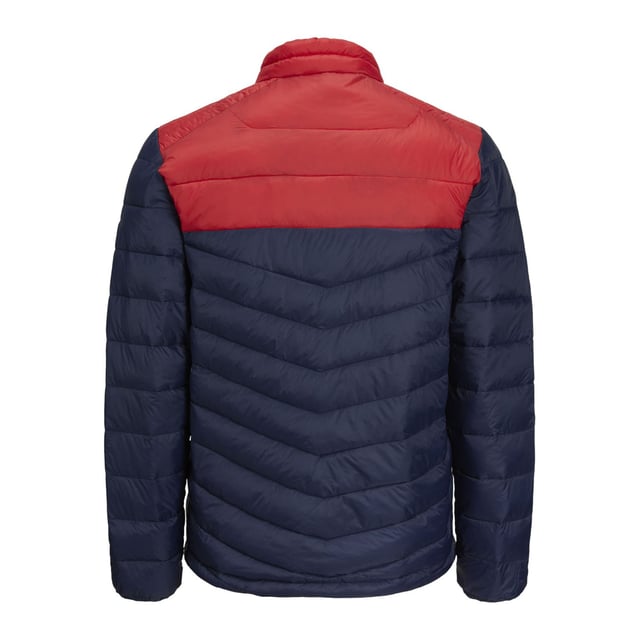 Chaqueta para hombre de la marca Jack & Jones. La chaqueta está hecha de poliéster de alta calidad.  Marca: Jack & JonesNombre del modelo: Hero Puffer CollarCategoría: abrigo hombre inviernoMateriales: poliésterColor: azul, blanco, rojo.