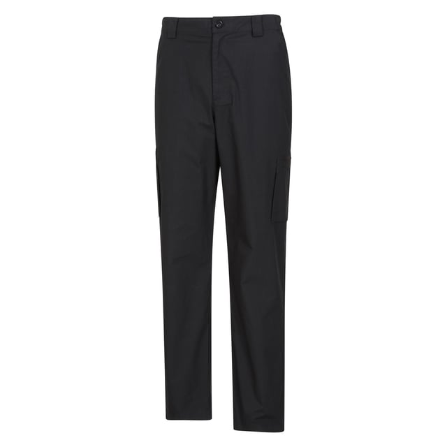 65% Polyester, 35% Cotton. Design: Logo. Fastening: Button, Zip Fly. Fabric Technology: Lightweight, Quick Dry. Belt Loops. Pockets: 2 Side Pockets, 2 Thigh Pockets, Flap Closure, 1 Back Pocket, Zip. Sun Rating: UPF 50+.