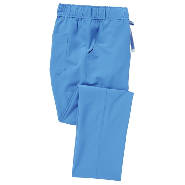 42% Polyester, 33% Recycled Polyester, 19% Viscose, 6% Elastane. Design: Contrast Detail. 210gsm. Fastening: Button, Zip Fly. Fabric Technology: Breathable, Crease Resistant, Durable, Flexible, Four Way Stretch, Moisture Wicking. Easy-Care. Pockets: 2 Side Pockets, 2 Thigh Pockets, Zip, Patch, 2 Patch Pockets. Waistline: Drawcord, Elasticated. Sustainability: Amfori, BSCI, Made from Recycled Materials, RCS Certified. Hem: Side Vents.