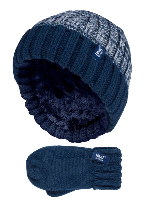 Are you starting to sense that it is getting chilly outside? If you are on the search for winter accessories for the whole family then you can be assured to put your trust in Heat Holders to keep you toasty and warm. This boy’s hat and mitten set is a great option if you are looking for warmth and style in the same package. The hat has a soft fleece inner to help hold the warm air close to your head, no matter what style you choose for them, you’ll be sure that this hat will keep the whole head warm. The mittens have the same fleece inner keeping warm air trapped close to the hands. Both the hat and gloves are imprinted with funky styles, so your kids can keep warm and jazzy at the same time! This hat and mitten set is suitable for boys aged 3-6 years with Two styles are plain with a turnover cuff and the other four are without the turnover cuff. They are designed with heat weaver thermal technologies with acrylic and polyester and they are machine washable.