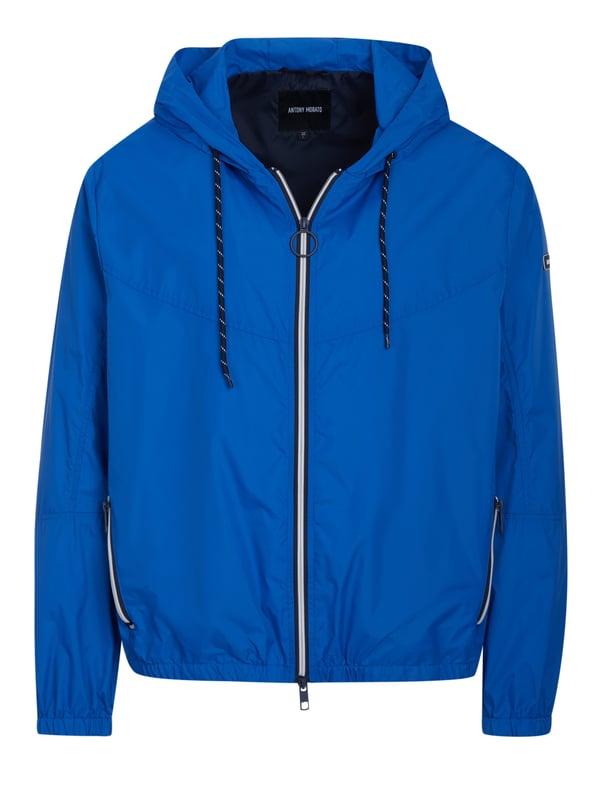 100% poliamida; chaqueta de Antony Morato;  Modelo: MMCO00653FA600054 7091;  Mano de obra de alta calidad;  cremallera, capucha;  Dos bolsillos delanteros;  Detalles del logotipo de Antony Morato