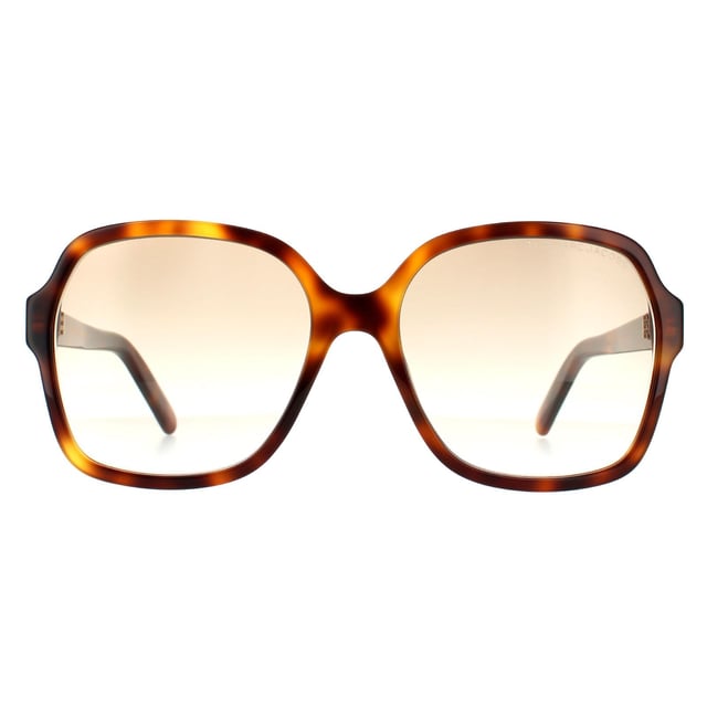 Marc Jacobs Square Womens Havana Brown Gradient 90041091 Marc Jacobs are a classy square style crafted from lightweight acetate. The Marc Jacobs emblem is engraved on the slender temples for brand authenticity.