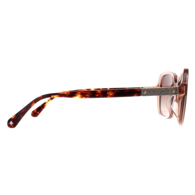 Kate Spade Buttefly Womens Brown Brown Gradient Yvette/S  Sunglasses feature a chic butterfly frame crafted from high-quality acetate, offering both durability and lightweight comfort. The lenses provide excellent UV protection, ensuring your eyes are shielded from harmful sun rays while maintaining clear vision. The temples are adorned with the iconic Kate Spade logo, adding a signature touch of luxury and sophistication.