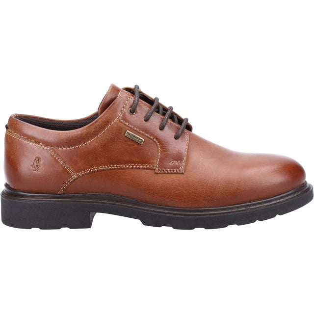 Hush Puppies Pearce Leather Men's Tan Lace-Up Shoes Combining Style and Protection; the Pearce Lace Up offers a breathable textile lining whilst its waterproof quality leather help to keep feet dry and comfortable all day. Its durable PU Sole unit offers long lasting wear