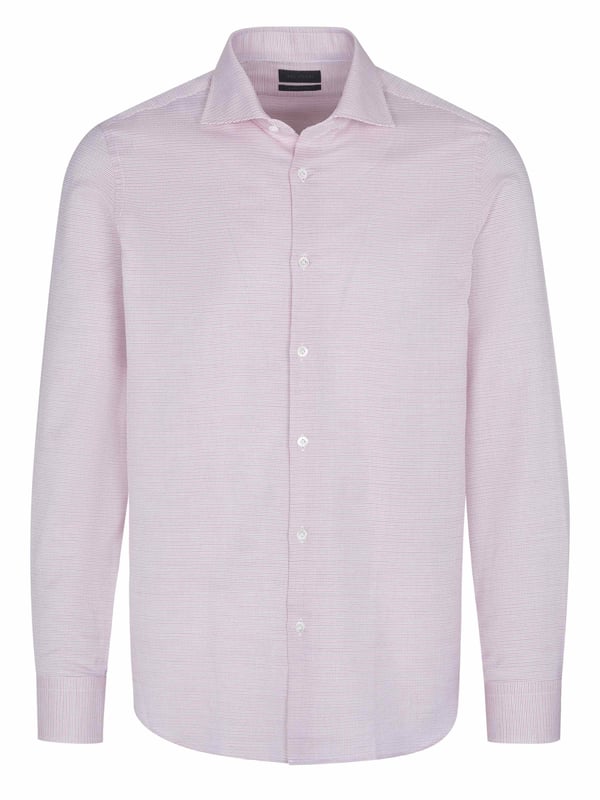 100% algodón; camiseta de Pal Zileri;  Modelo: M370G30S---30748 71;  Mano de obra de alta calidad;  100% algodón suave;  Abrazar la figura;  cuello Kent;  Tapeta de siete botones;  puños deportivos;  Detalles del logotipo de Pal Zileri