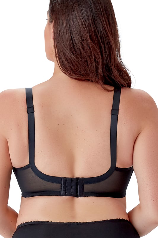 A minimiser bra trusted to provide great support in a full coverage wired shape.