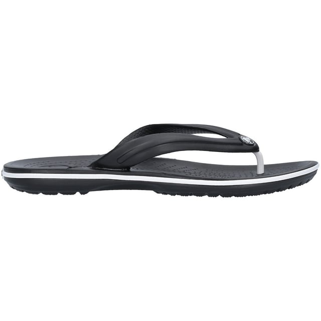 Sporty and lightweight, the Crocs Crocband Flip is a colourful flip that pairs perfectly with shorts, slacks or swimwear. Constructed of easy to clean Croslite material construction, it's ready for beach, garden... or anywhere!
- Its not always bad when the Band changes
- Introducing the newest member to our Crocband collection, the Crocs Crocband Flip
- With all the style of the original version retro sneaker stripe, but all the comfortable cool of a flips this sandal will quickly become a summer staple
- If you are looking for style and comfort, the Crocband Flip is the perfect new member of your group
- Croslite material midsole provides lightweight comfort
- TPU upper strap
- Circulation nubs on footbed stimulate blood flow
- Sporty midsole band inspired by the classic vulcanized style