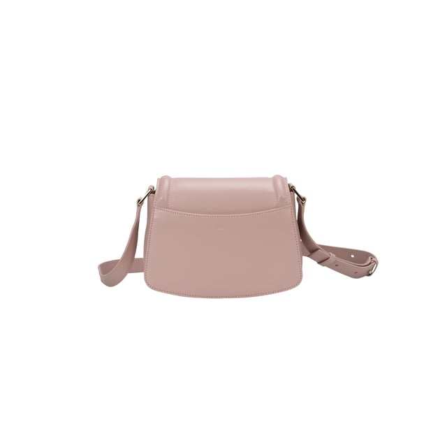 inside organisation: One zip pocket on front and 2 open pockets on back. Metal hardware.