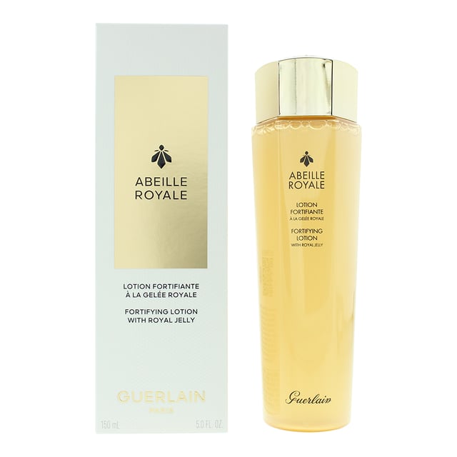 Guerlain Abeille Royale Fortifying Lotion is a revitalizing skincare treatment designed to enhance the skin's resilience and radiance. Infused with honey and royal jelly, the lotion helps to nourish and strengthen the skin, improving its texture and tone. Its lightweight formula absorbs quickly, providing a boost of hydration while promoting a smoother, more even complexion.